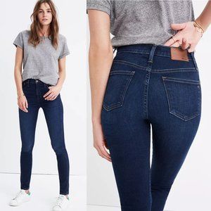 Madewell Blue 10" High-Rise Skinny Jeans in Hayes Wash Size 28